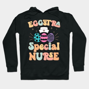 Eggstra Special Nurses Wos Nurse Easter Bunny Scrub s Hoodie